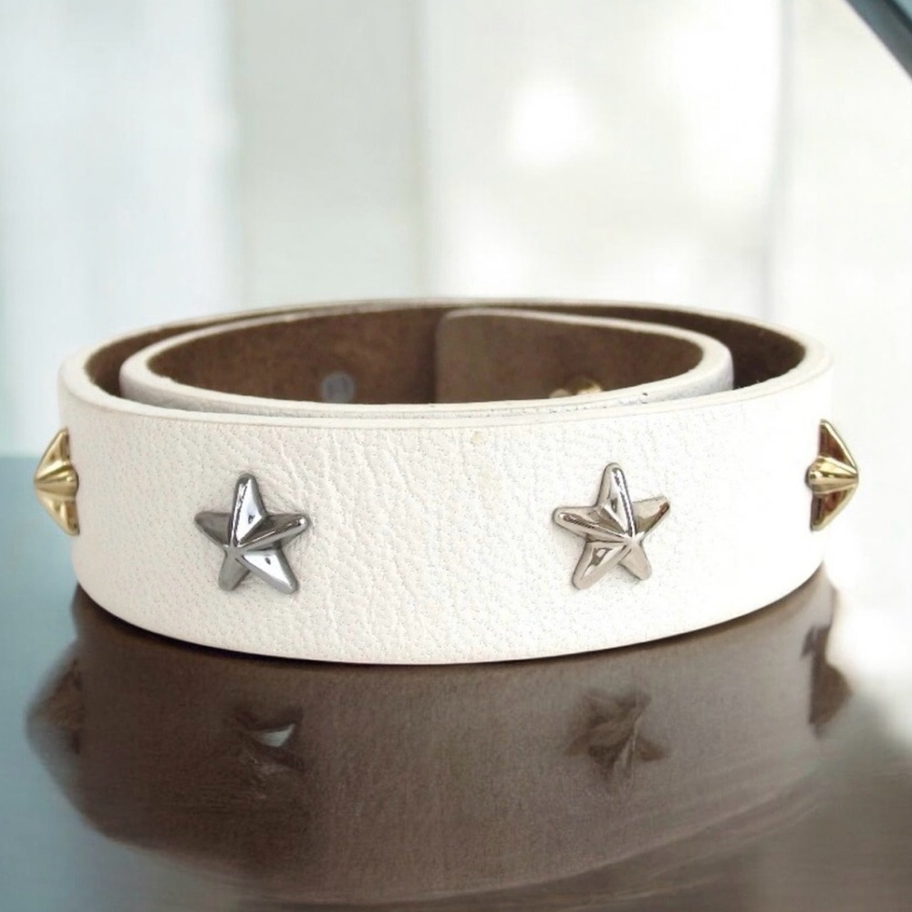 Jimmy Choo Star Studded Leather Bracelet ✨⭐️🤩
